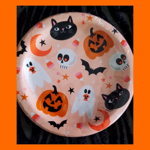 🎃Halloween 3-piece Party Table Set: Napkins, Plates & Cutlery NEW - Picture 11 of 12